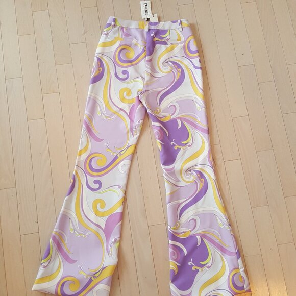 L'AGENCE ! Lane Flared Trouser, Light Orchid Multi Saint Martin (US/2) - Picture 8 of 11